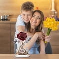 thumbnail image 6 of CY5O5ee Mother'S Day Tabletop Decoration Love You Mothers Day Gifts Presents From Daughter Son Christmas Birthday Gifts Desk Signs for Home Bedroom Room Shelf Table Decor (Roses), 6 of 6