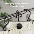 thumbnail image 3 of AmazerBath Shower Curtain Hooks, Shower Curtain Rings, Heavy Duty Modern Decorative Black Shower Curtain Hooks Rust Proof Smooth Glide Shower Hooks for Shower Curtain Liner Shower Rod Hook, 12Pcs, 3 of 8