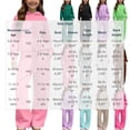thumbnail image 4 of Piuwrlz Girls 2PC Sweatshirt Sets Kids Plain Outfit Sets Sweatshirts and Pants White Size 7-8 Years, 4 of 10