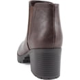 thumbnail image 5 of Soda Women’s Thumb Lug Sole Chelsea Ankle Boots (Brown, 8), 5 of 5