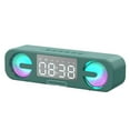 thumbnail image 1 of Large Screen Clock Bluetooth Speaker Double Alarm Clock With RGB LED Changing Aperture Double 5W Booming Sound 4 PlayMode FM Support Card, 1 of 2