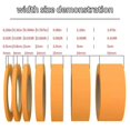 thumbnail image 2 of 10/20/50m blue Masking Tape Single-Sided Adhesive Crepe Paper for Oil Painting Sketching Car Detailing Artists Crafters Detaile, 2 of 5