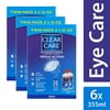 Clear Care Contact Lens Cleaning and Disinfecting Solution 3 Twin Packs, 12 fl oz. ea.