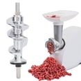 thumbnail image 1 of Piezas De Molinillo De Carne, Reemplazo De Tornillo De Tornillo De Carne De Acero Inoxidable Para Ayuda Para La Cocina Mezcladora Eléctrica Canning Home Food Chopper Adjunta, 1 of 7