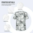 thumbnail image 5 of Rocae African Animals for Breathable Men's Baseball T-Shirt Fashionable Casual Baseball Jersey, Moisture-wicking Sportswear X-Large, 5 of 9