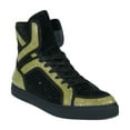 thumbnail image 2 of Men High Top Shoes By FIESSO AURELIO GARCIA ,Fancy Rhine stones 2402 Black Gold, 2 of 8