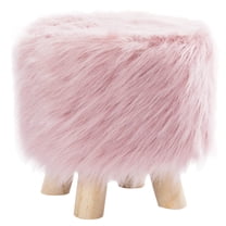 LEORX Low Stool for Children Wooden Stool for Changing Shoes in Bedroom 1Pcs