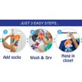 thumbnail image 2 of 2-Pack Sock Laundry Tool & Storage Hanger for Washing Drying & Storing Paired Socks, Clips & Locks, No Sorting or Matching, Foldable Closet Organizer Better Than Mesh Bag,, 2 of 7