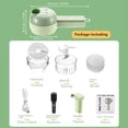 thumbnail image 5 of Vegetable Chopper, Garlic Chopper, Onion Chopper, 4 in 1 Handheld Electric Food Chopper Set, Vegetable Cutter Set, with USB Powered, Slicer for Garlic, Chili, Onion, Celery, Ginger, Meat, 5 of 5