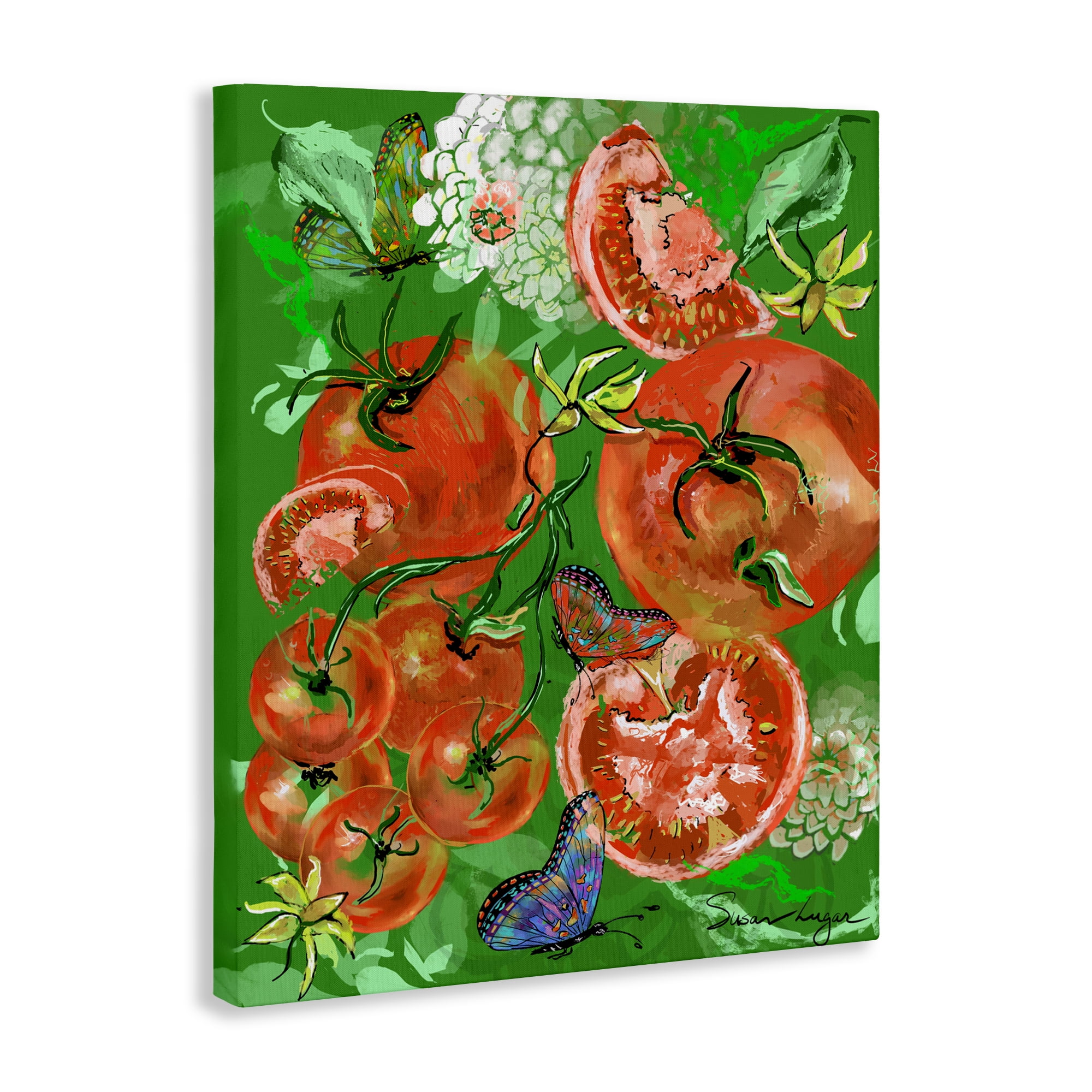 Stupell Industries Tomatoes Swirl Collage Canvas Wall Art, design by Susan Lugar