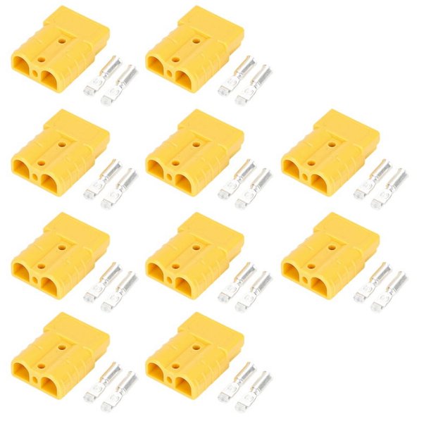 Conector de Alta Corriente de 50 A para Baterías de Vehículos Eléctricos, , Cables Solares, Enchufes New Energy Amarillo