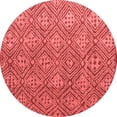 thumbnail image 1 of Ahgly Company Indoor Round Abstract Red Modern Area Rugs, 3' Round, 1 of 4