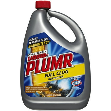 fluid ounces 2 Full Pro Liquid Strength Plumr Remover, Clog Clog