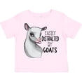 thumbnail image 3 of Inktastic Easily Distracted by Goats Cute Goat Boys or Girls Toddler T-Shirt, 3 of 5