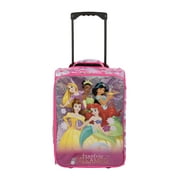 Bioworld 18 inch Disney Princess Soft Sided Softside Kids Rolling Pilot Case Luggage