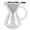 Clear - Round Base, variant on NFTIGB 13.5oz / 400ml Glass Coffee Maker Pour Over Dripper Pot Heat Resistant Kettle with Stainless Steel Filter for Home Kitchen (Round Base)