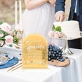 thumbnail image 5 of 4Pcs Gold Acrylic Guest Book Sign Wedding Sign with Stand 5x7" Arch Acrylic Wedding Reception Sign Blow Bubbles Wedding Decorative Signage Table Signs for DIY Wedding Ceremony and Reception, 5 of 8