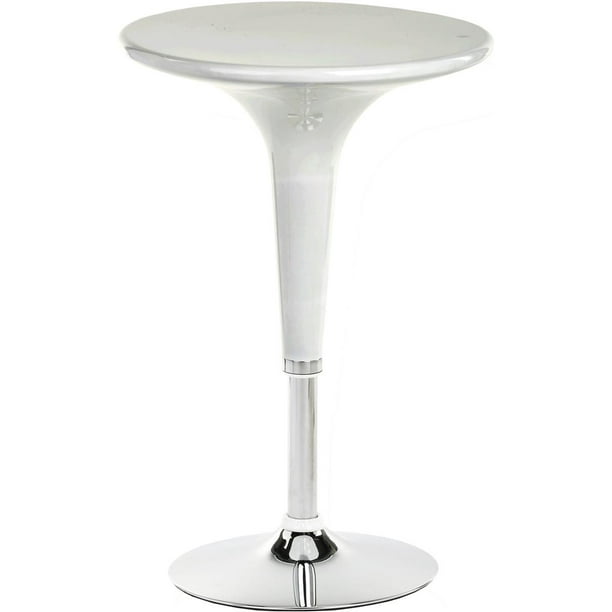 24-inch Round Bar Table, Height Adjustable Pub Table with ...