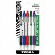 Zebra Pen Z-Grip Ballpoint Retractable Pen, 1.0mm, Assorted, 5 Per Pack, 6 Packs
