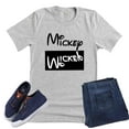 thumbnail image 3 of Mickey Wicked Shirt, Animal Kingdom Epcot Magic Kingdom Vacation Shirt Casual Unisex Short Sleeve ( X-Large, Gray), 3 of 4