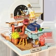thumbnail image 3 of Handcraft Creative Dollhouse Furniture Set Cottage 3D Puzzles Birthday Toy , Study Room, 7x7x9cm, 3 of 6