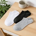thumbnail image 5 of TELOLY 3Pairs Ankle Socks Men,Size 37-51 Athletic Socks,Extra Wide & Large Mens No Show Socks,Combination1, 5 of 7