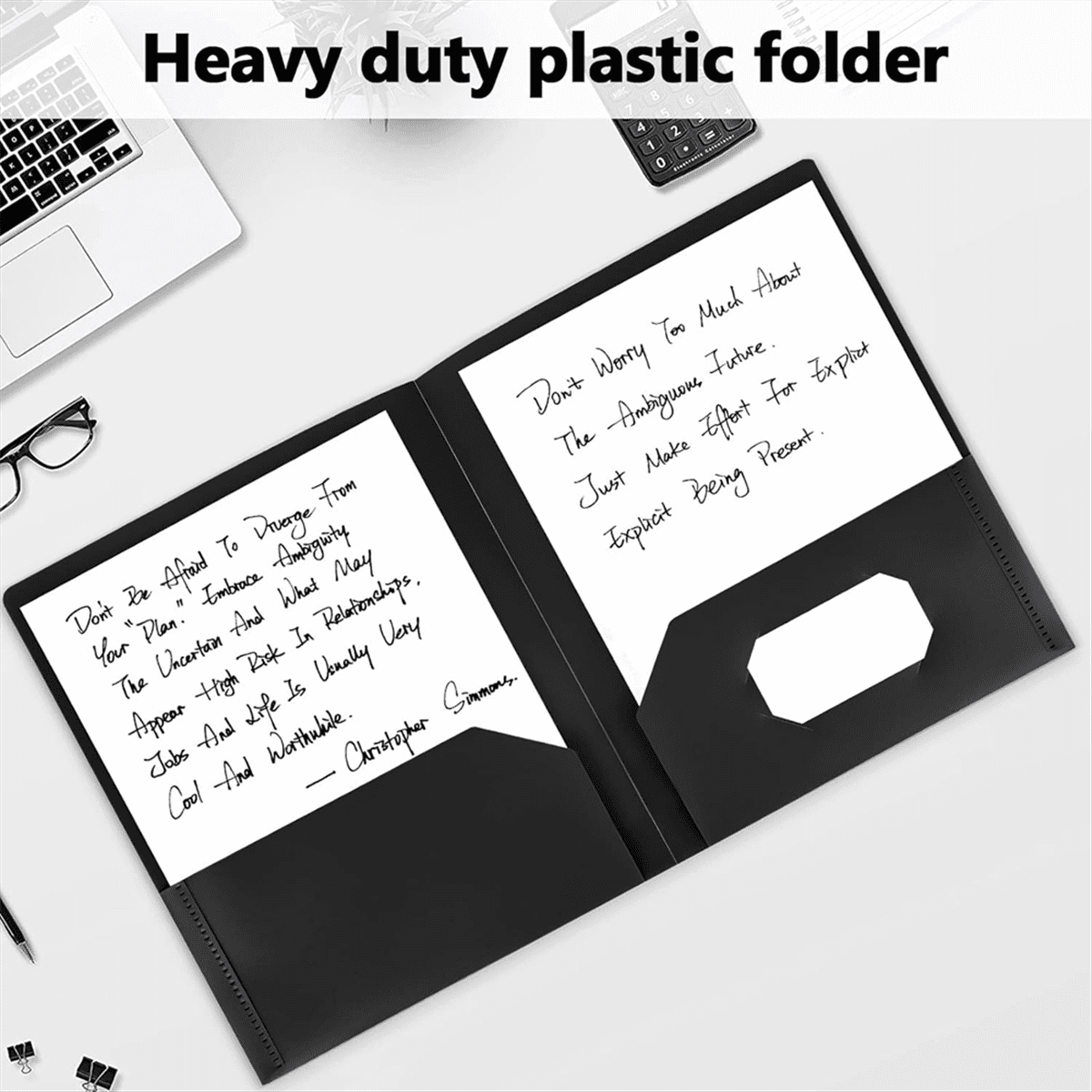 Folders with Pockets, 25 Pack 2 Pocket Folders Fit Letter Size, A