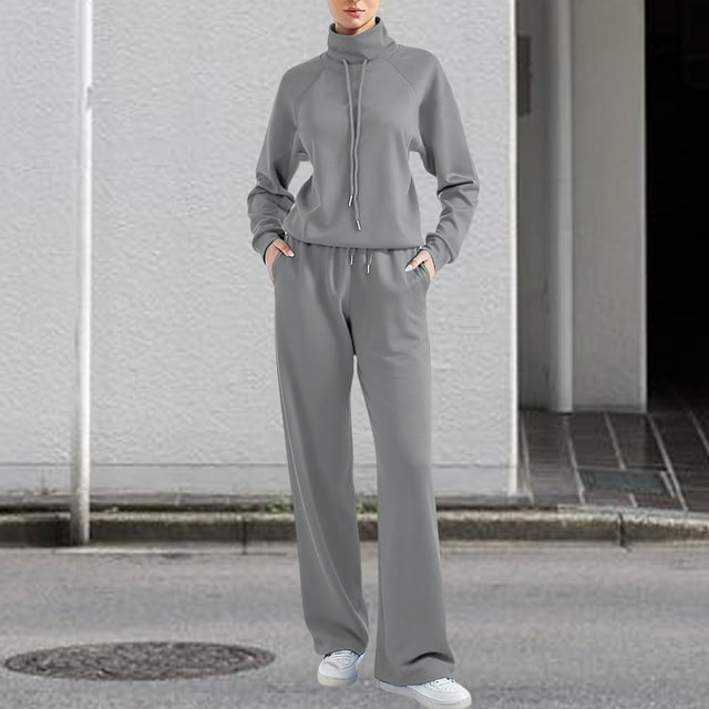 Pyhlmscde Ensemble de Survêtement Décontracté à Manches Longues pour Femmes, Ensemble de Pyjama pour Femmes, Tenues d'Automne pour Femmes