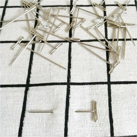 100 Pcs Metal T-Pins Wig Making Set Wig Making Needles T-Pins Wig Simple Wig T-Pins