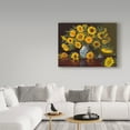 thumbnail image 3 of Trademark Fine Art 'Sunflowers In Blue And White Vase' Canvas Art by Christopher Pierce, 3 of 3