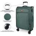 thumbnail image 3 of New York Xpress 2 Piece Expandable Softside Spinner Luggage Set with Tsa Lock, 20" Carry on and 26" Checked Suitcase, Grey, Xj1907, 3 of 8