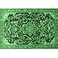 thumbnail image 1 of Ahgly Company Indoor Rectangle Medallion Emerald Green Traditional Area Rugs, 2' x 4', 1 of 4