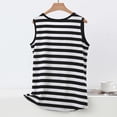 thumbnail image 4 of Jalioing Striped Tank Tops Womens Casual Comfy V Neck Sleeveless Summer Shirts Fashion Loose Plus Size Basic Blouses, 4 of 9