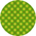 thumbnail image 1 of Ahgly Company Machine Washable Indoor Round Transitional Lawn Green Area Rugs, 7' Round, 1 of 7