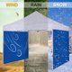 thumbnail image 2 of Panel lateral para toldo COOSHADE Instant SunWall 10x10 azul, paquete de 1, 2 of 6