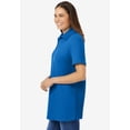 thumbnail image 3 of Woman Within Plus Size Perfect Short-Sleeve Polo Shirt, 3 of 6