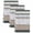 Orange, variant on Blue Brown Stripes Kitchen Towels Set of 1, Abstract Geometric Spring Flowers Country Absorbent Dish Towels for Kitchen, Microfiber Hand Towel, Quick Drying Tea Towel for Cleaning Dishcloths