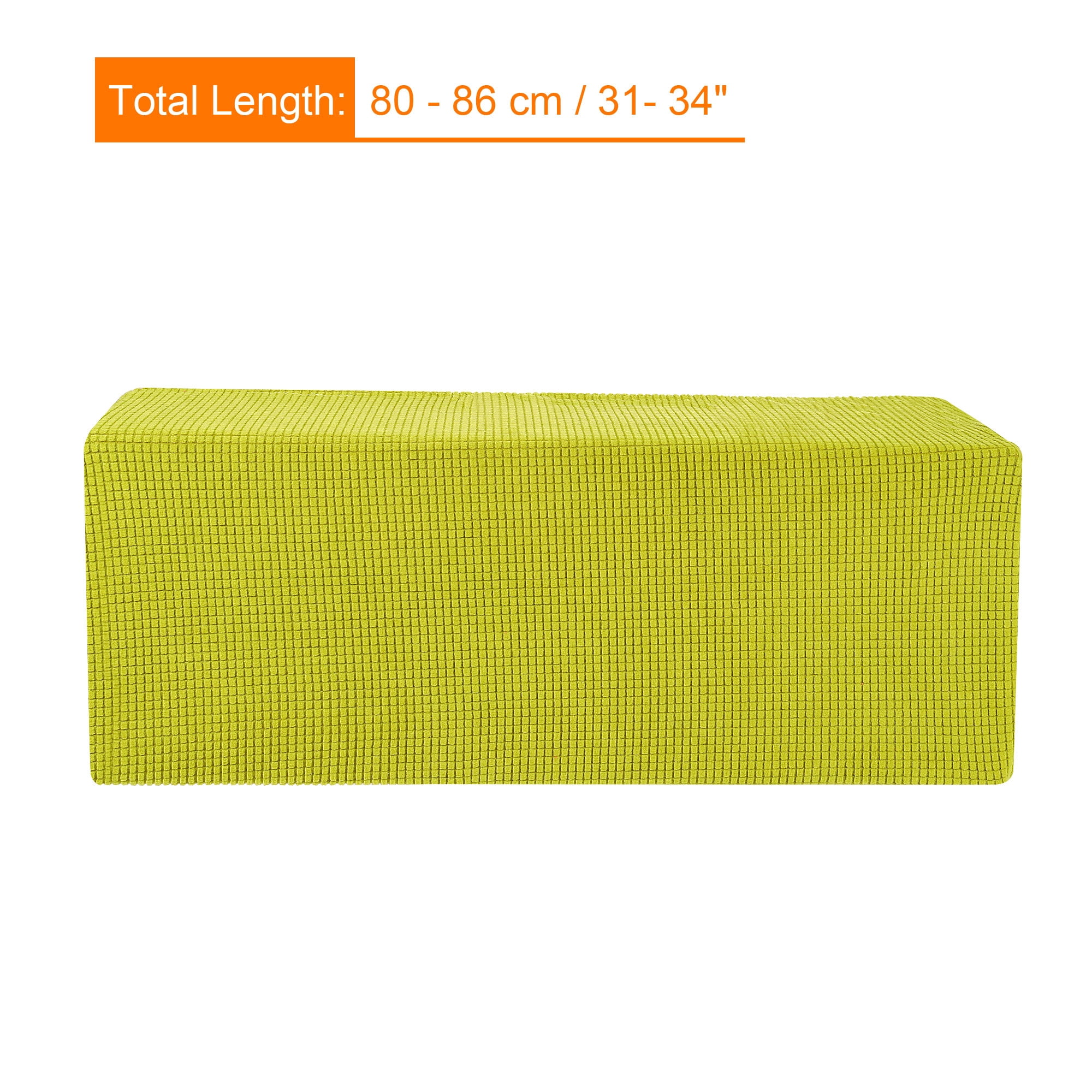 Unique Bargains Air Conditioner Cover Knitted Elastic Cloth Dustproof 80-86cm Green