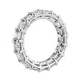 thumbnail image 2 of Sparkle Asscher Shape 2.00 Carat Natural Diamond Anniversary Eternity Band for Women Solid 950 Platinum Size 5.5 by Diamond-Capitals, 2 of 7