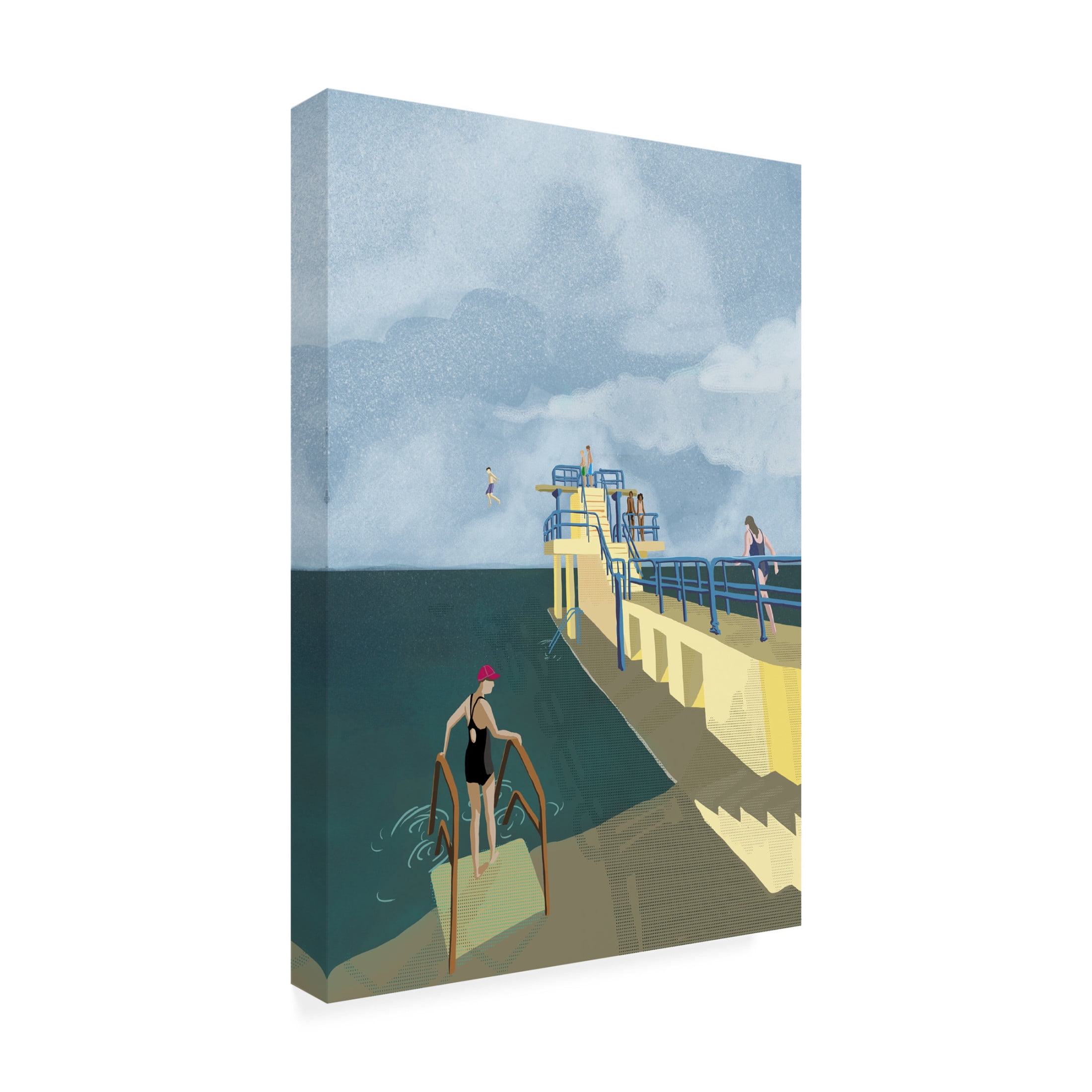 Trademark Fine Art Charlotte Trudgett  Blackrock, Salthill, Galway Ireland Art Print Canvas Wall Art