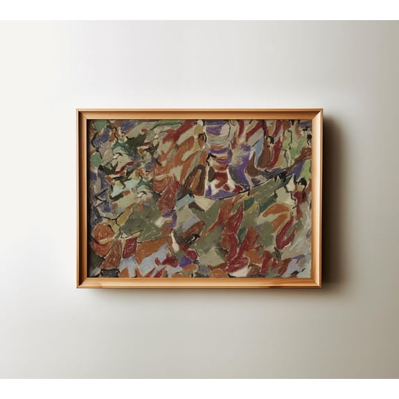 Neutral Abstract Wall Art Print, Modern Above Bed Decor Poster Decor, Unframed Poster Size 8x12