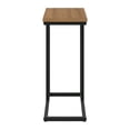 thumbnail image 4 of Kris & Alley Modena Engineered Wood Top Contemporary Narrow C-Shaped Side Table with Coated Steel Base, 4 of 6