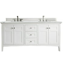 James Martin Vanities 527-V72-3Enc Palisades 72" Free Standing Double Basin Hardwood