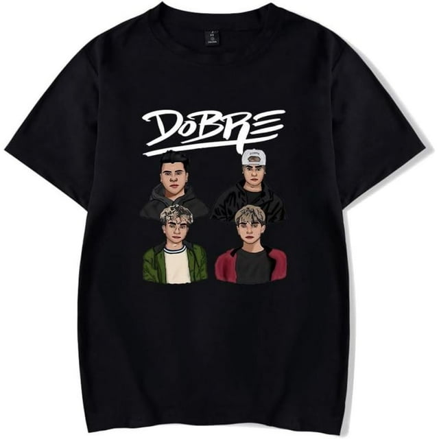 Dobre Brothers Merch T-shirt à Manches Courtes Unisexe Mode Col Rond