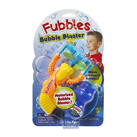 Little Kids Fubbles Bubble Blaster Tons of Bubbles Fan Includes 2oz of Bubble Solution, (Colors May Vary)