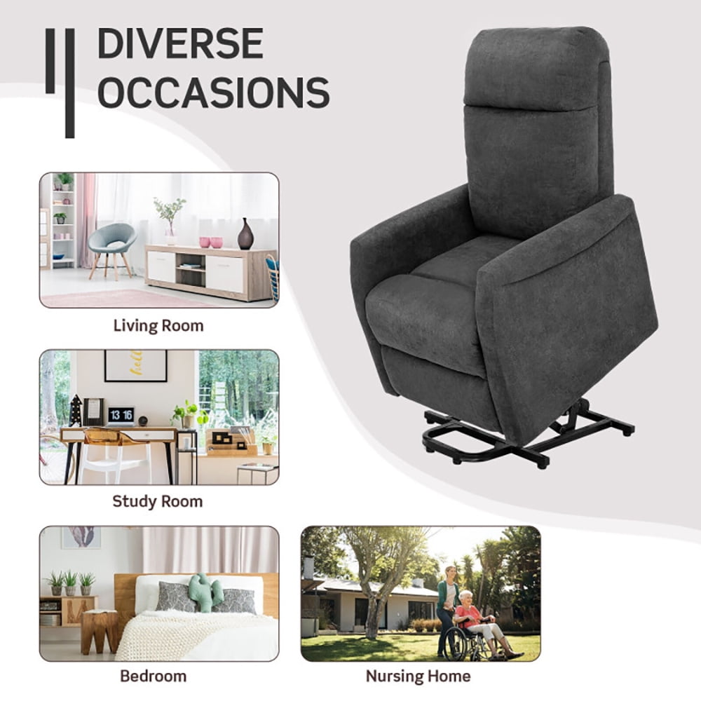 Finihen Electric Power Lift Relax Sofa Recliner Chair, Power Lift Recliner Chair with Remote Control, for Elderly, for Living Room, Bedroom, Gray Finihen Electric Power Lift Relax Sofa Recliner Chair, Power Lift Recliner Chair with Remote Control, for Elderly, for Living Room, Bedroom, Gray