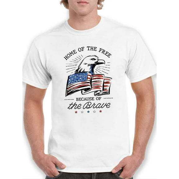 Home Of The Free. T-Shirt Men -Smartprints Designs, Male 3X-Large