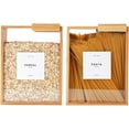 thumbnail image 5 of Wooden Cereal Storage Box, Wood Acrylic Rice Dispense, Clear Moistureproof Rice Storage Container with Slide Lid, Bamboo Dispenser, for Kitchen Organization Cereal (1 PC), 5 of 8