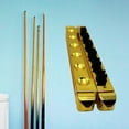 thumbnail image 1 of Clips de localización de tacos de billar para piscina, soporte de montaje en pared, Clips de almacenamiento, fácil de instalar, estante para caña de Dorado DYNWAVEMX Soporte para tacos de billar, 1 of 8