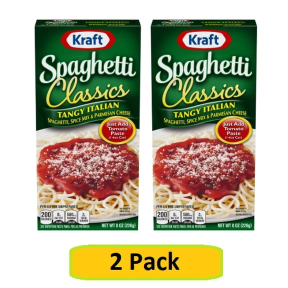 (2-Pack) Kraft Spaghetti Classics, Tangy Italian, 8 oz